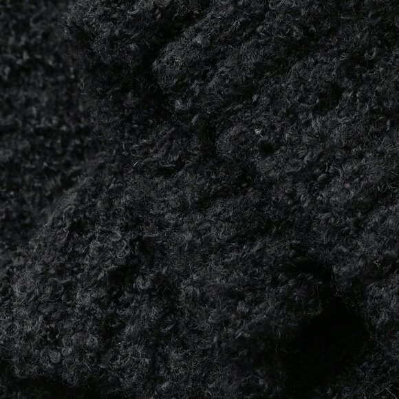 Black Casual Women's V-Neck Rose Button-Up knit sweater Cardigan - Picture 7 of 7